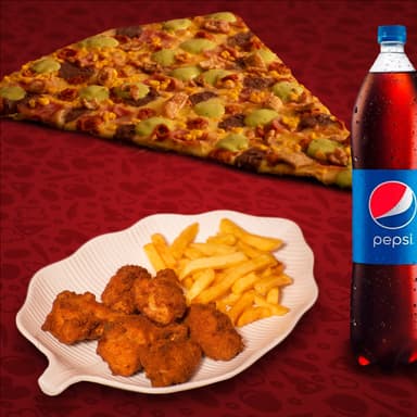 Combo 12 Alitas + Pizza + Gaseosa 1.5 Lts