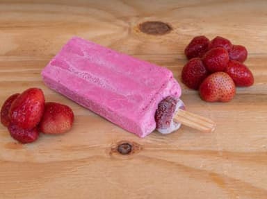 Paleta de Leche de Fresa