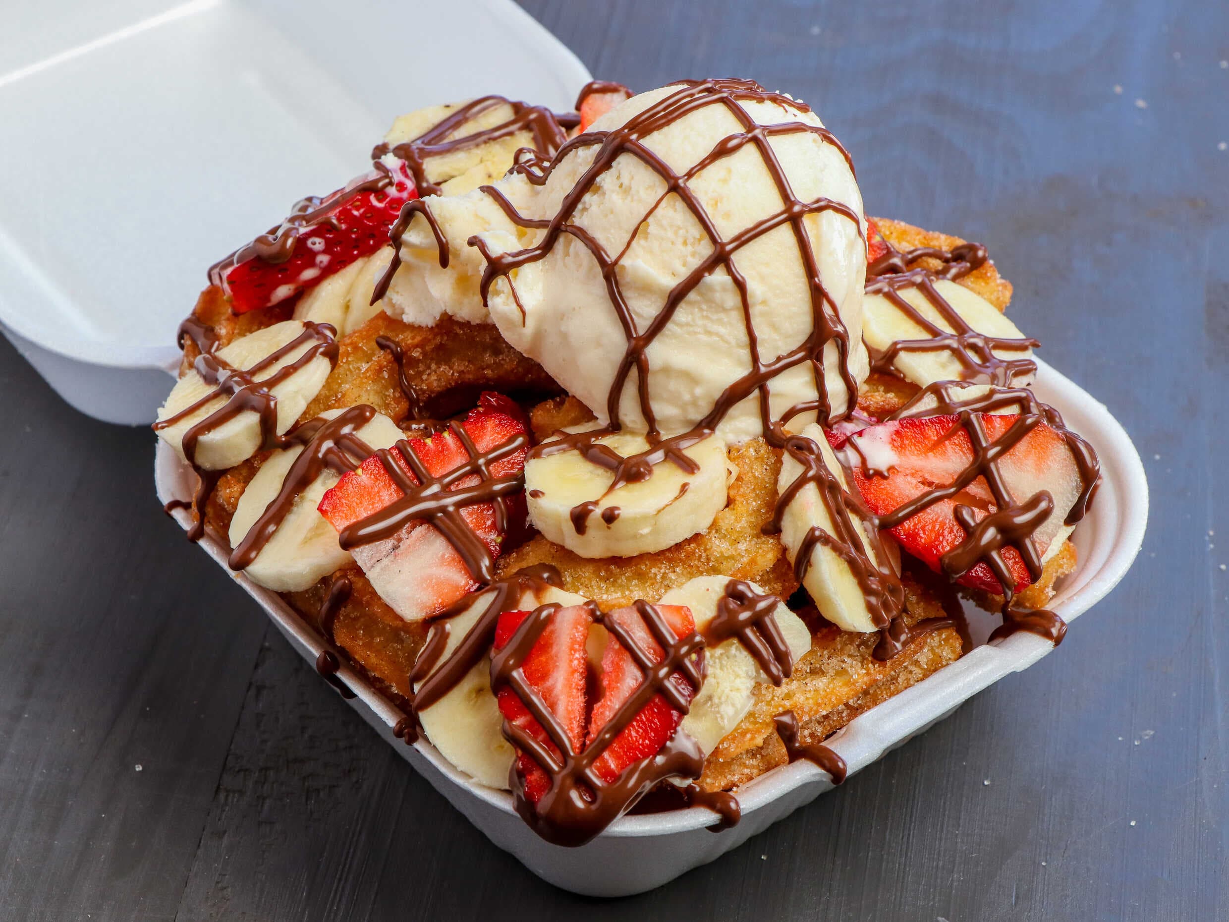 Mini Churros con 3 Ingredientes, Nieve de Regalo