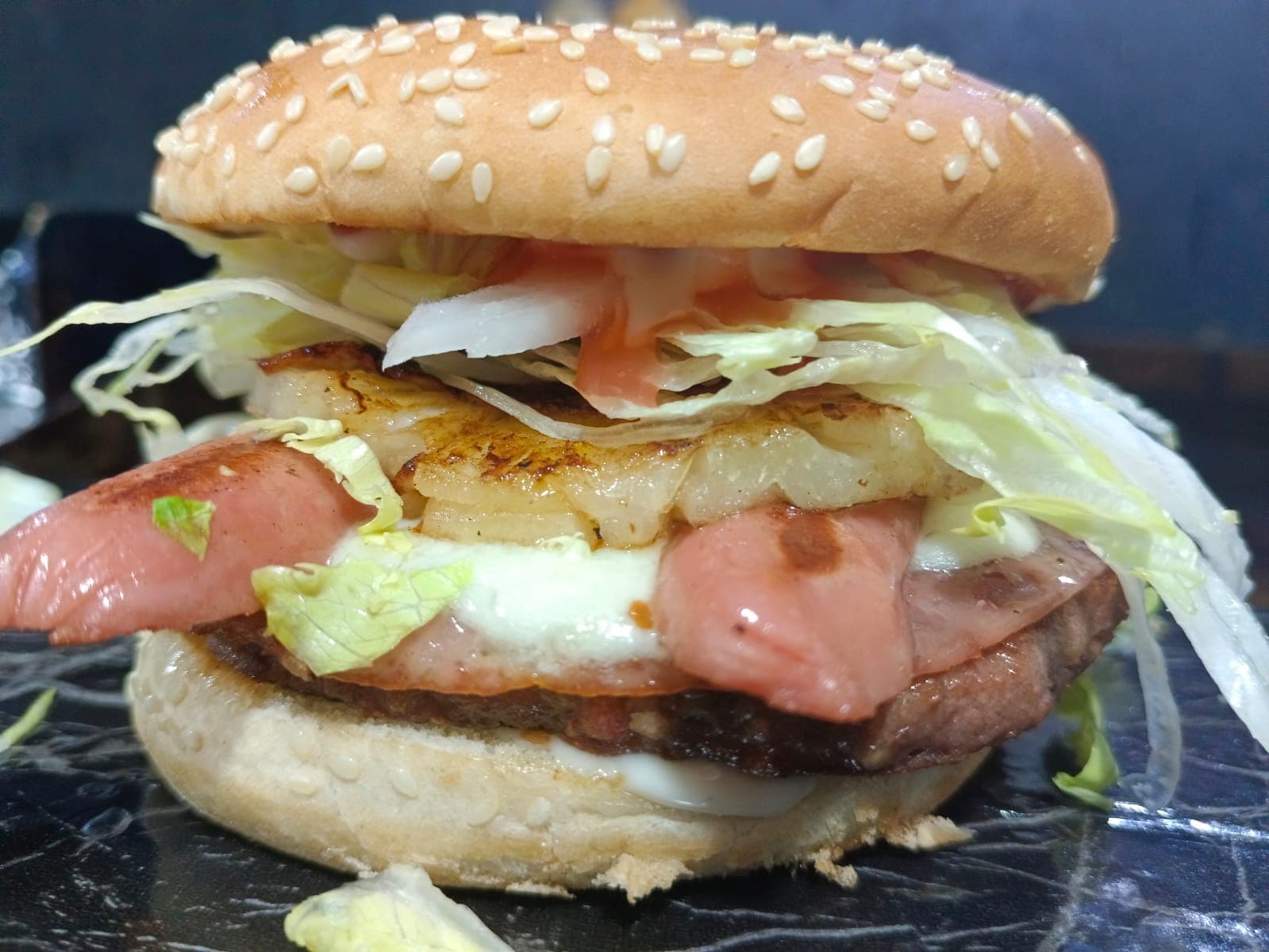 Hamburguesa Hawaiana