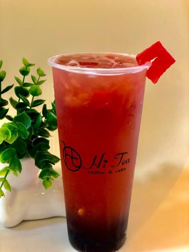 Té Sandía con Lychi y Boba
