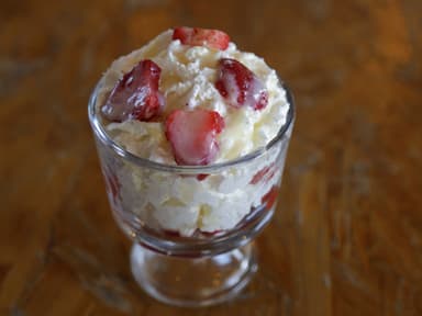 Fresas con Crema Batida