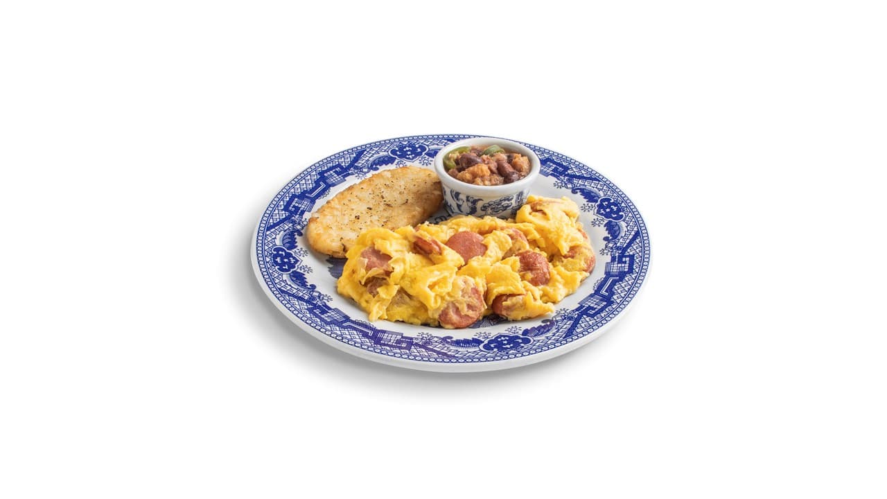 Huevos Revueltos con Salchicha (2 pzas)