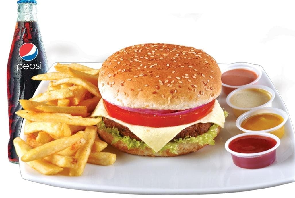 Hamburguesa de la Casa Artesanal.