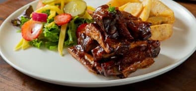 Costillas a la BBQ