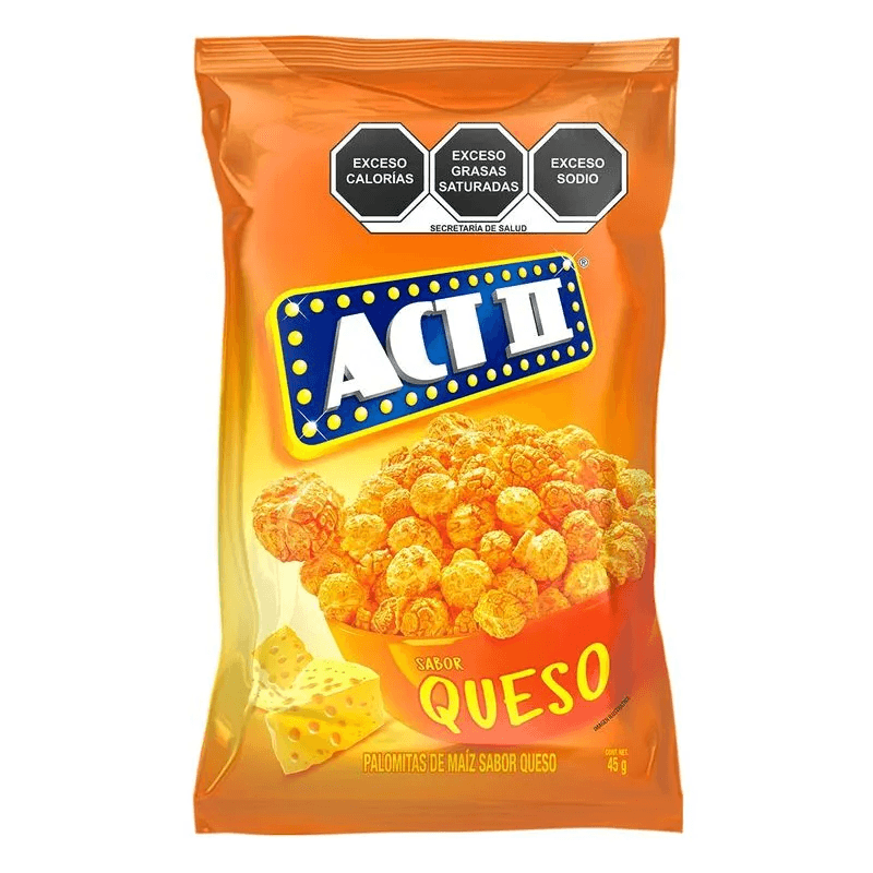 PALOMITAS ACT II QUESO CHEDDAR 45g