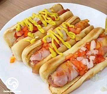 Hotdog con Tocino