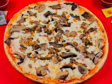 PIZZA DE CHAMPIÑOMES