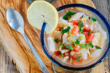 Tostada Ceviche de Pescado