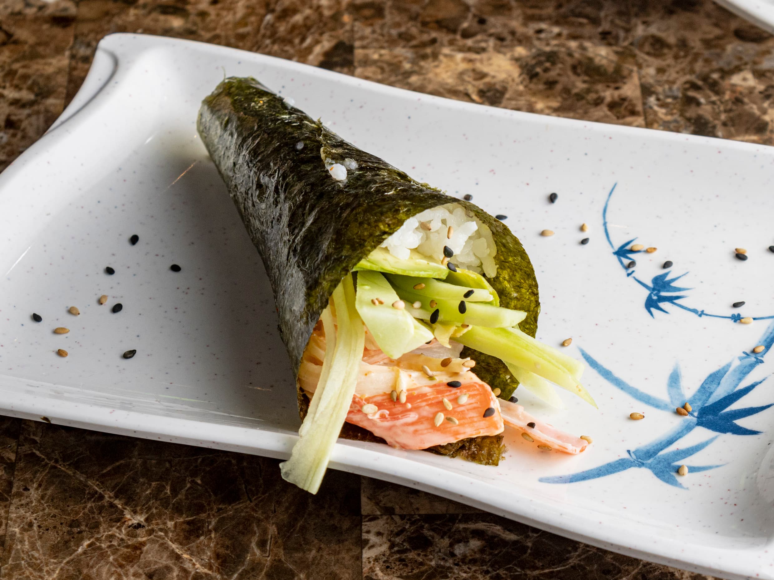 Temaki Cangrejo spicy