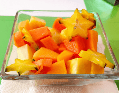Plato de Frutas con yogurth