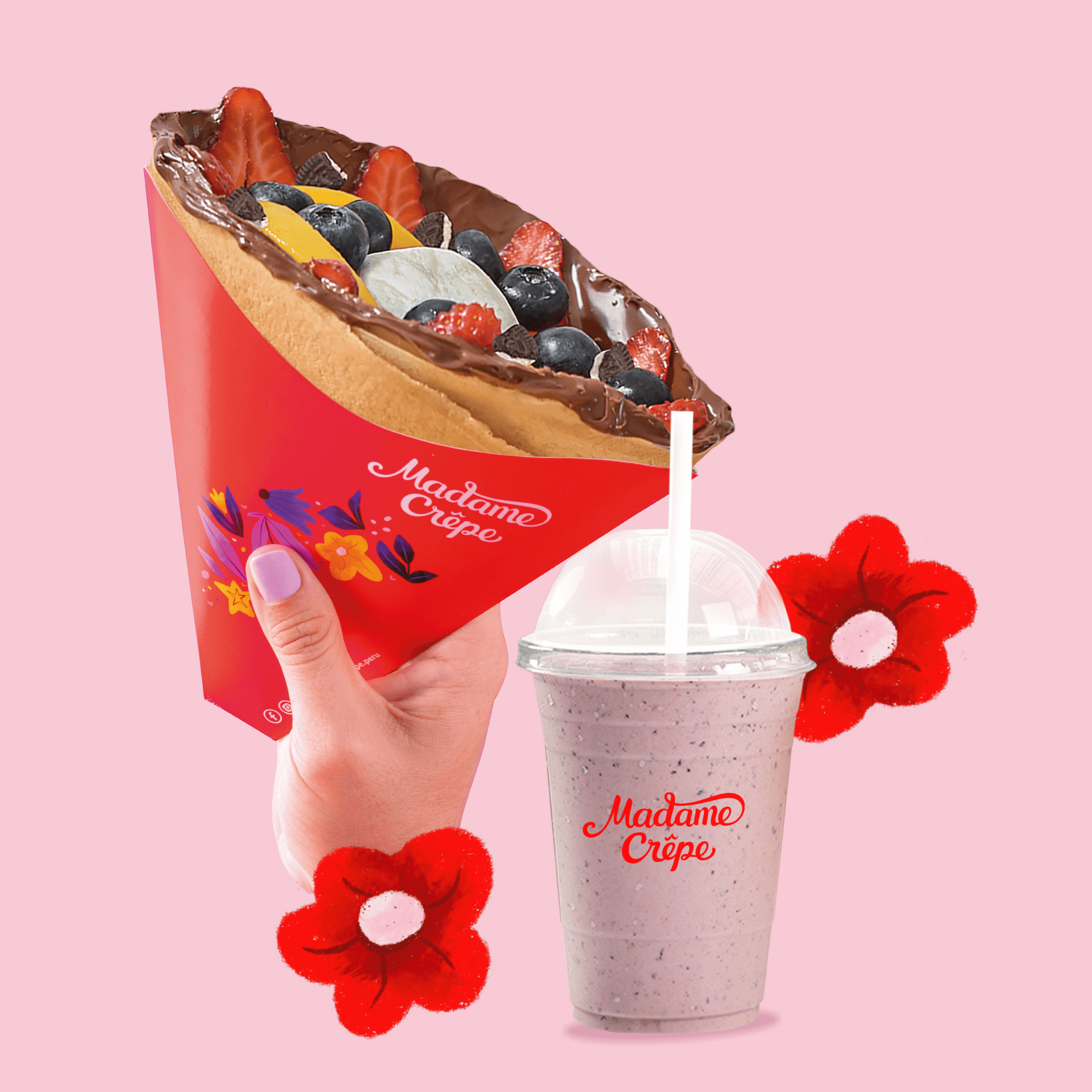 Crepe Full de Nutella más Shake 12 oz