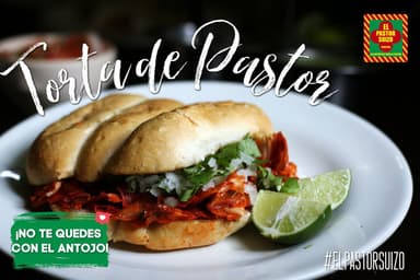 2 Tortas  de Pastor + Tranca de Pastor