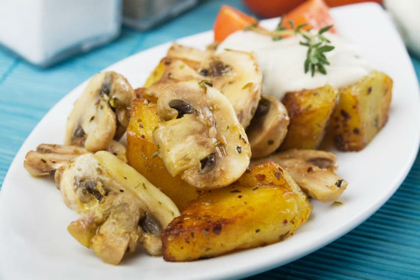 Papas Champiñón