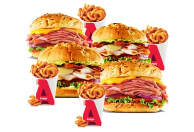 2 Beef&Cheddar Del + 2TurkeyBacon Avoc+4CurlyFries