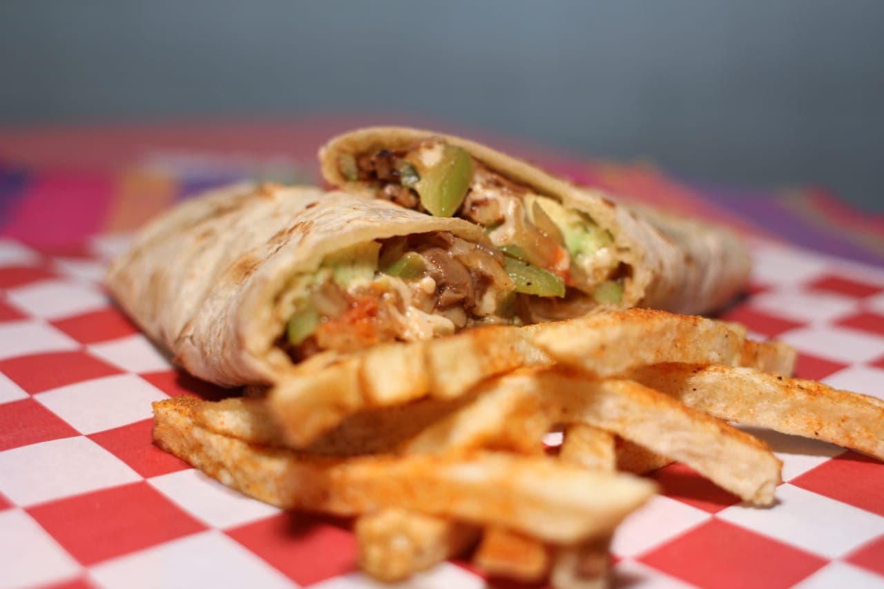 Burrito Vegetariano con Papas
