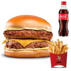 Combo doble carne + Coca Cola 400 ml