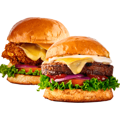 COMBO Delux Burger + Crispy Burger