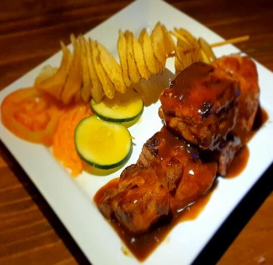 Costillas de Cerdo con Salsa BBQ