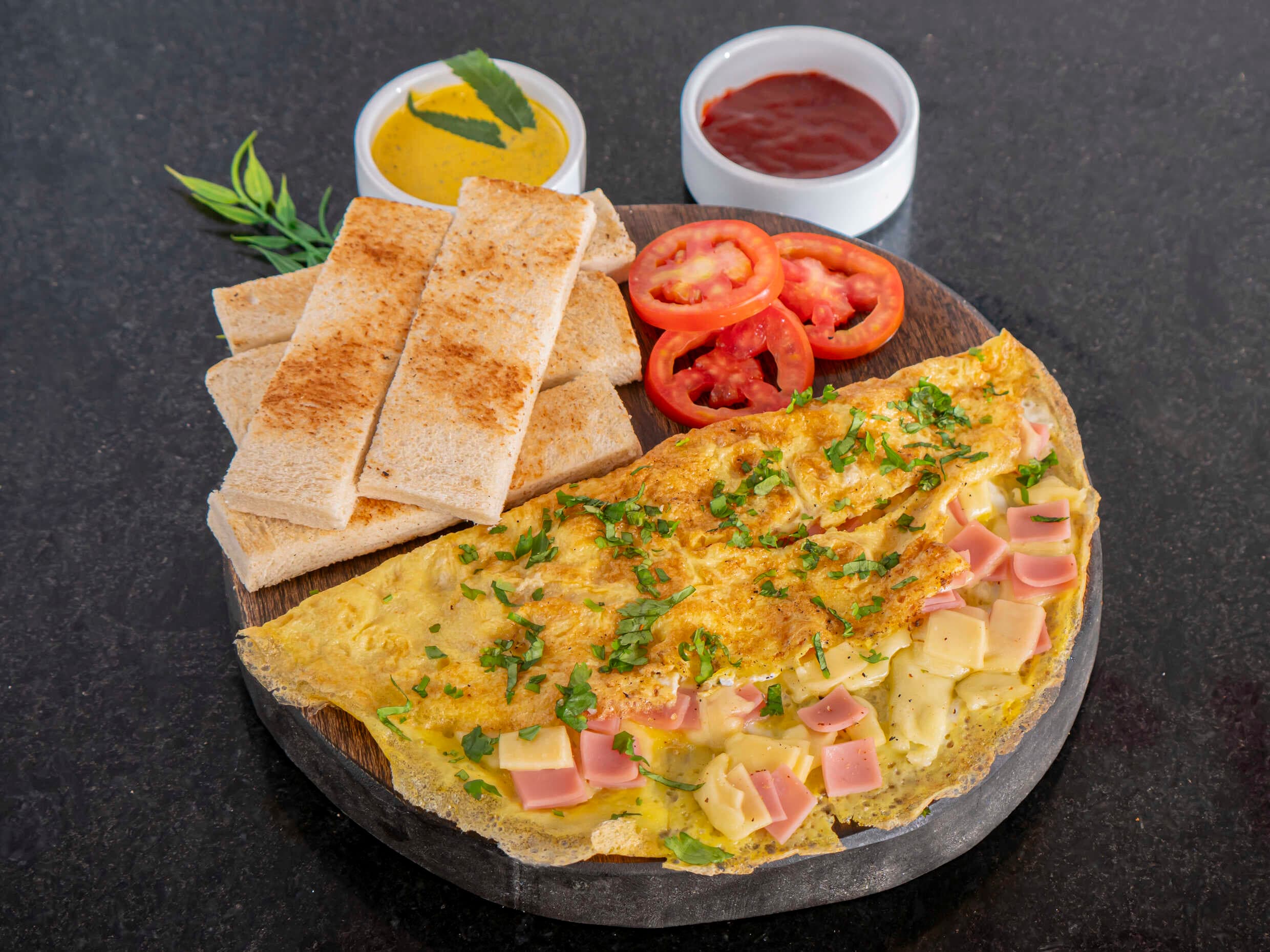 Omelette de Jamón y Queso