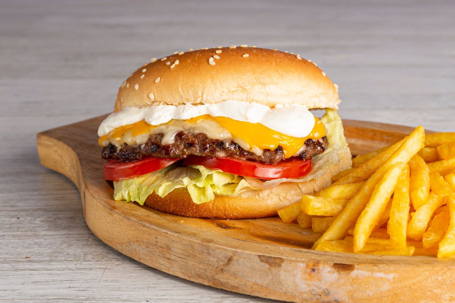 Hamburguesa Monster Triple De Queso