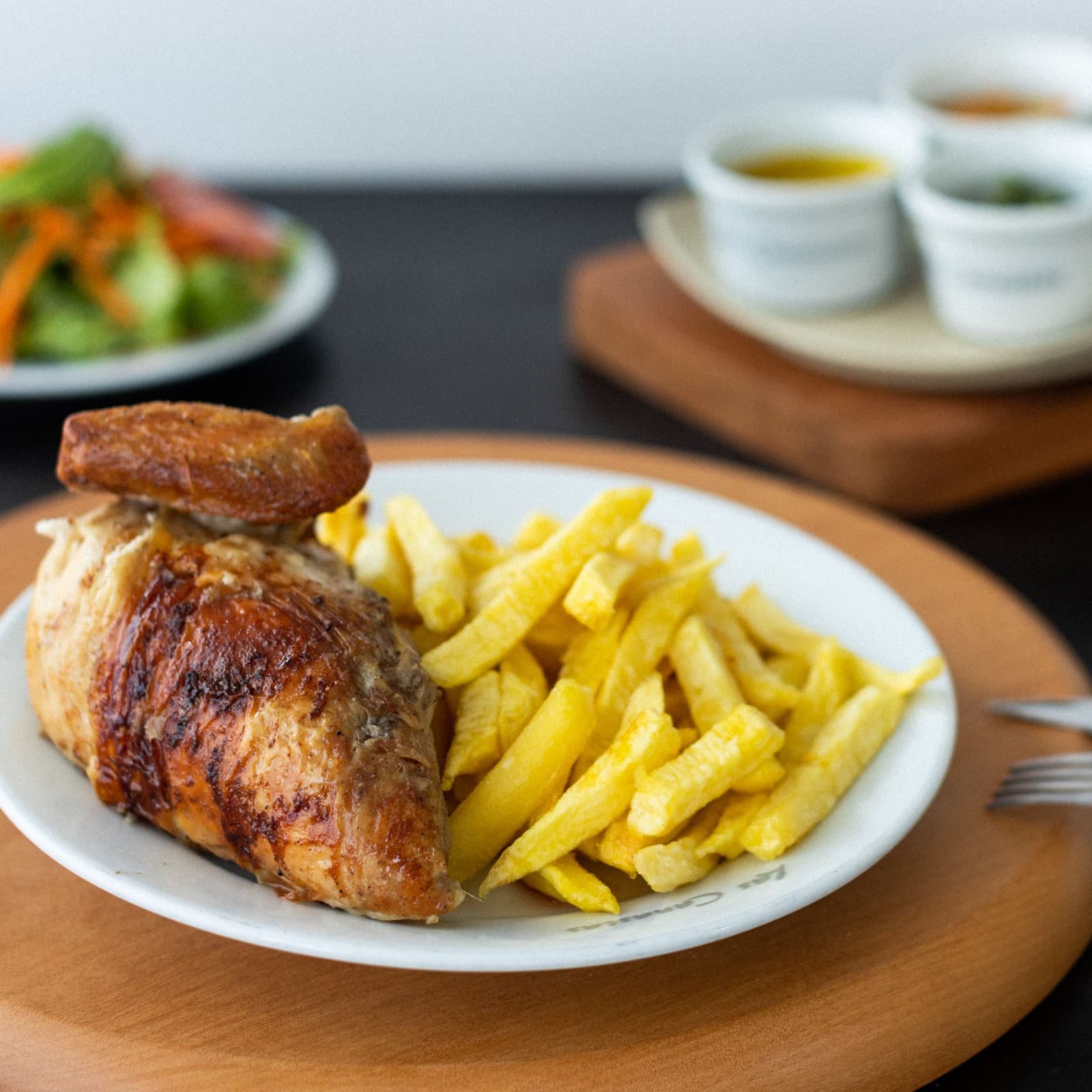 1/4 de Pollo a la Leña