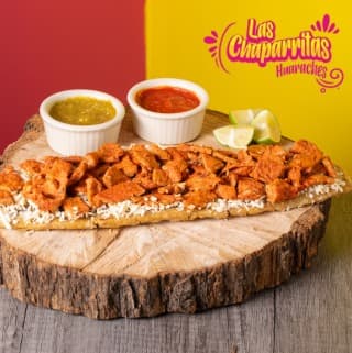 Huarache Enojado (CECINA ENCHILADA)