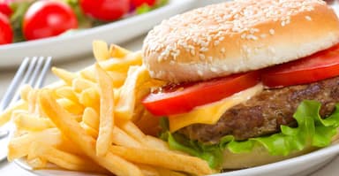 Hamburguesa de Arrachera con Papas