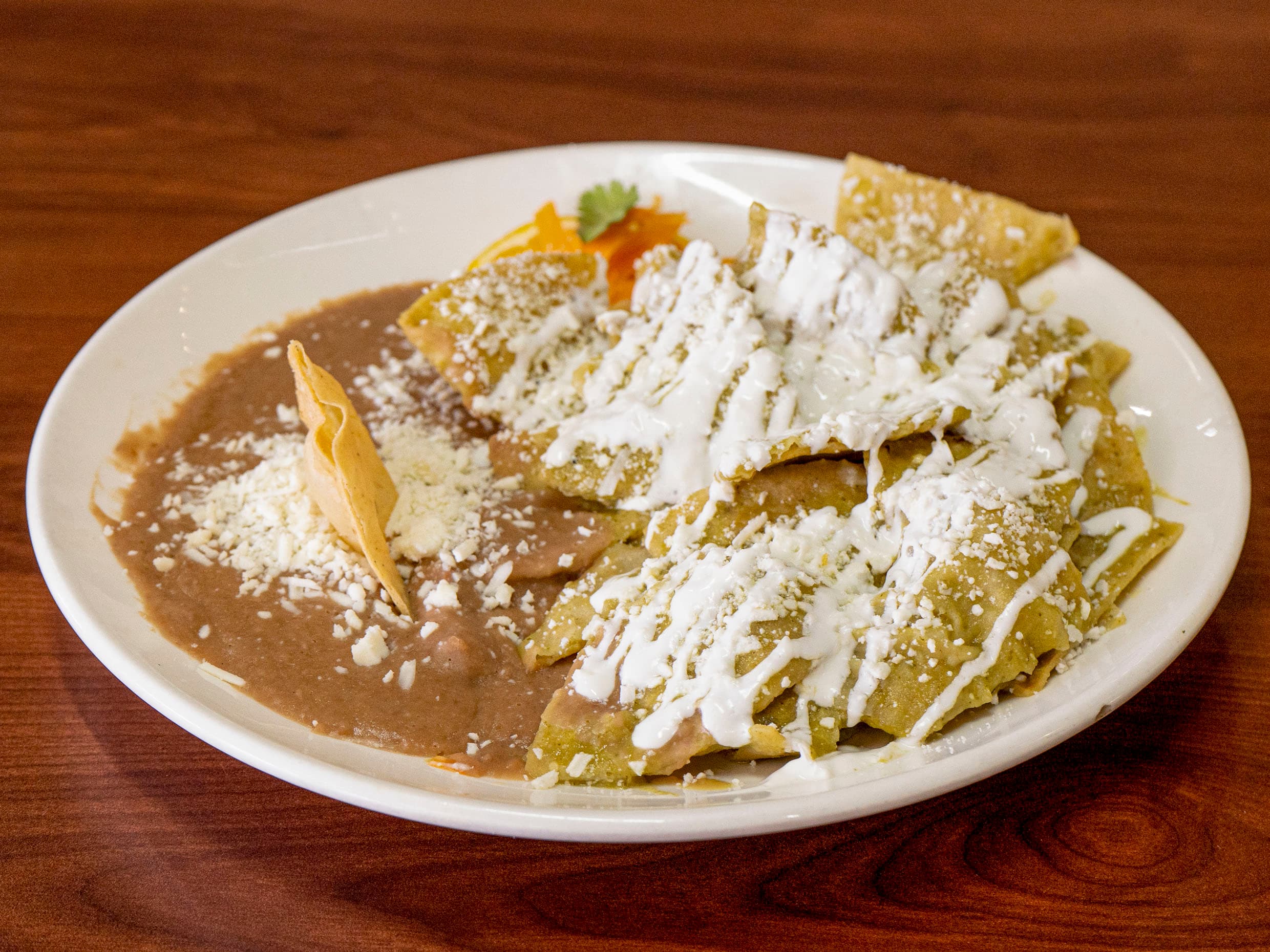 Chilaquiles con pollo
