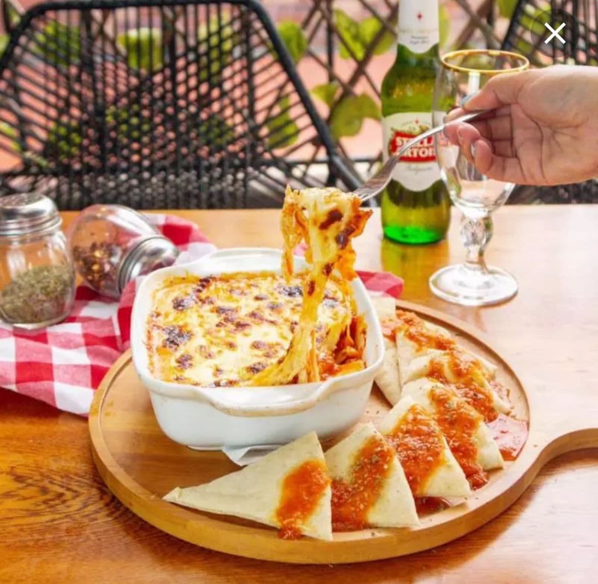 Lasagna de Pollo en Salsa Blanca