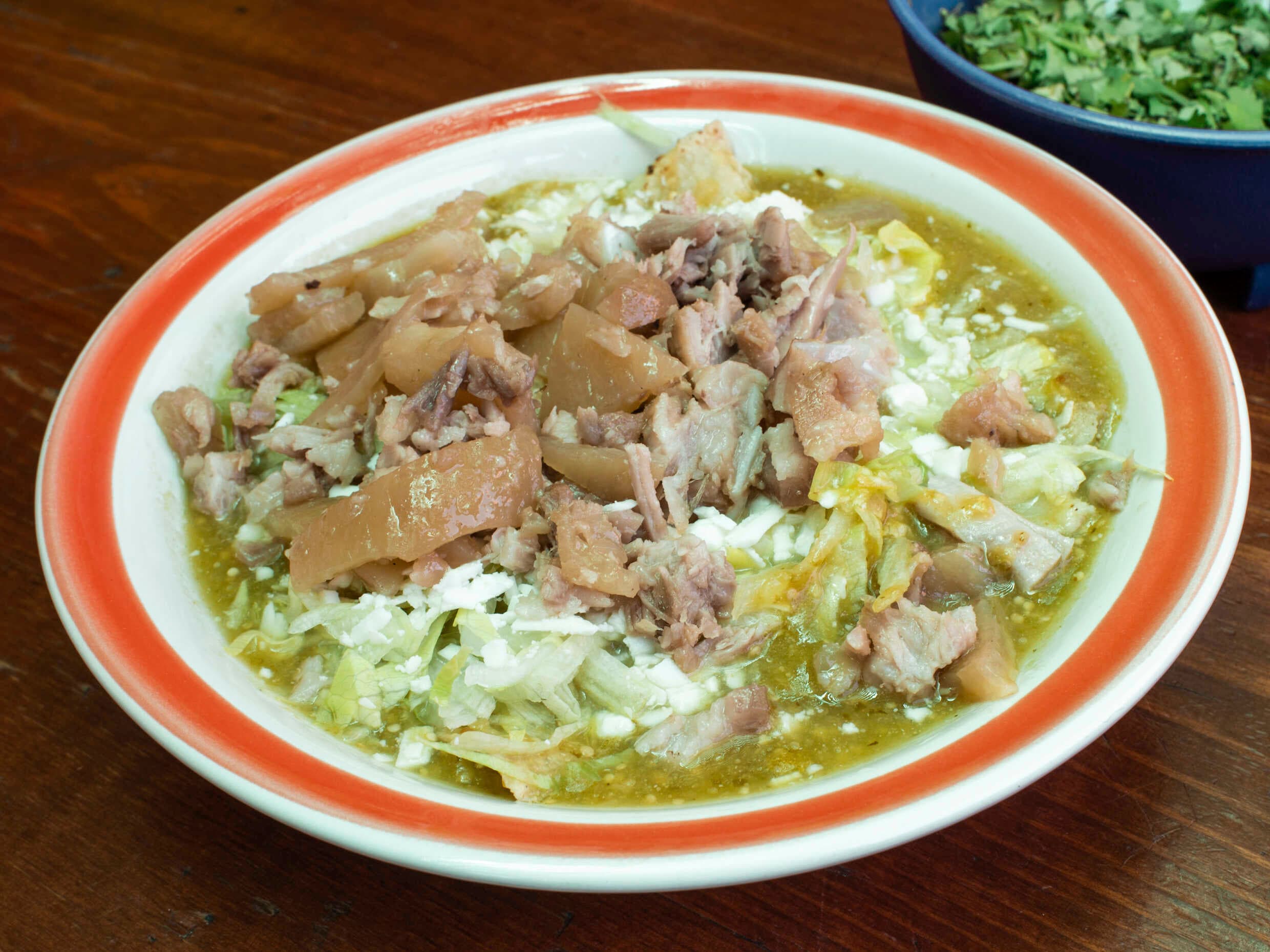 Enchiladas Verdes C/Carnitas