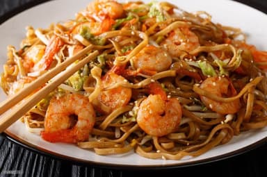 Chop Suey con Camarones