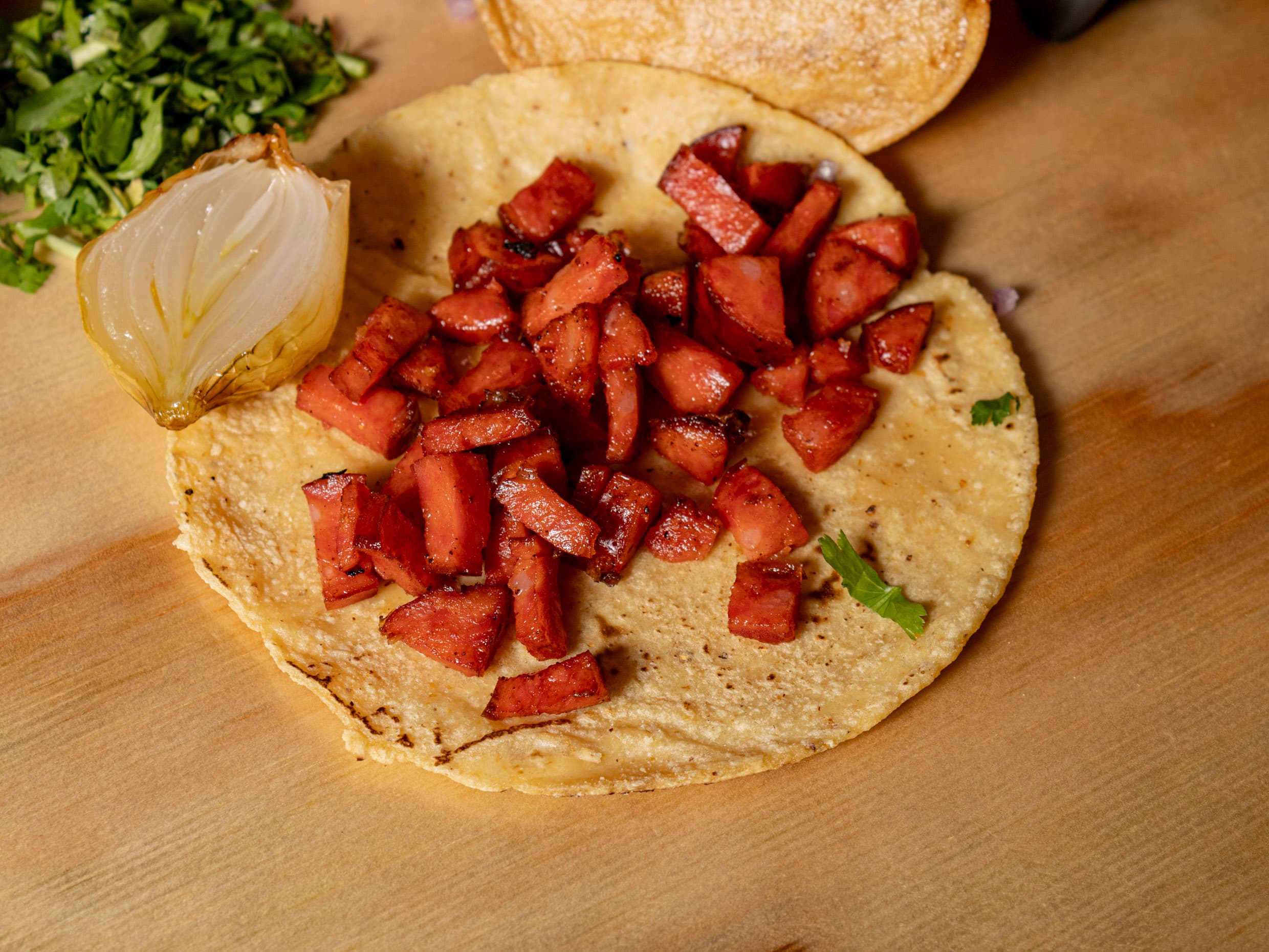 Taco a Mano Chorizo