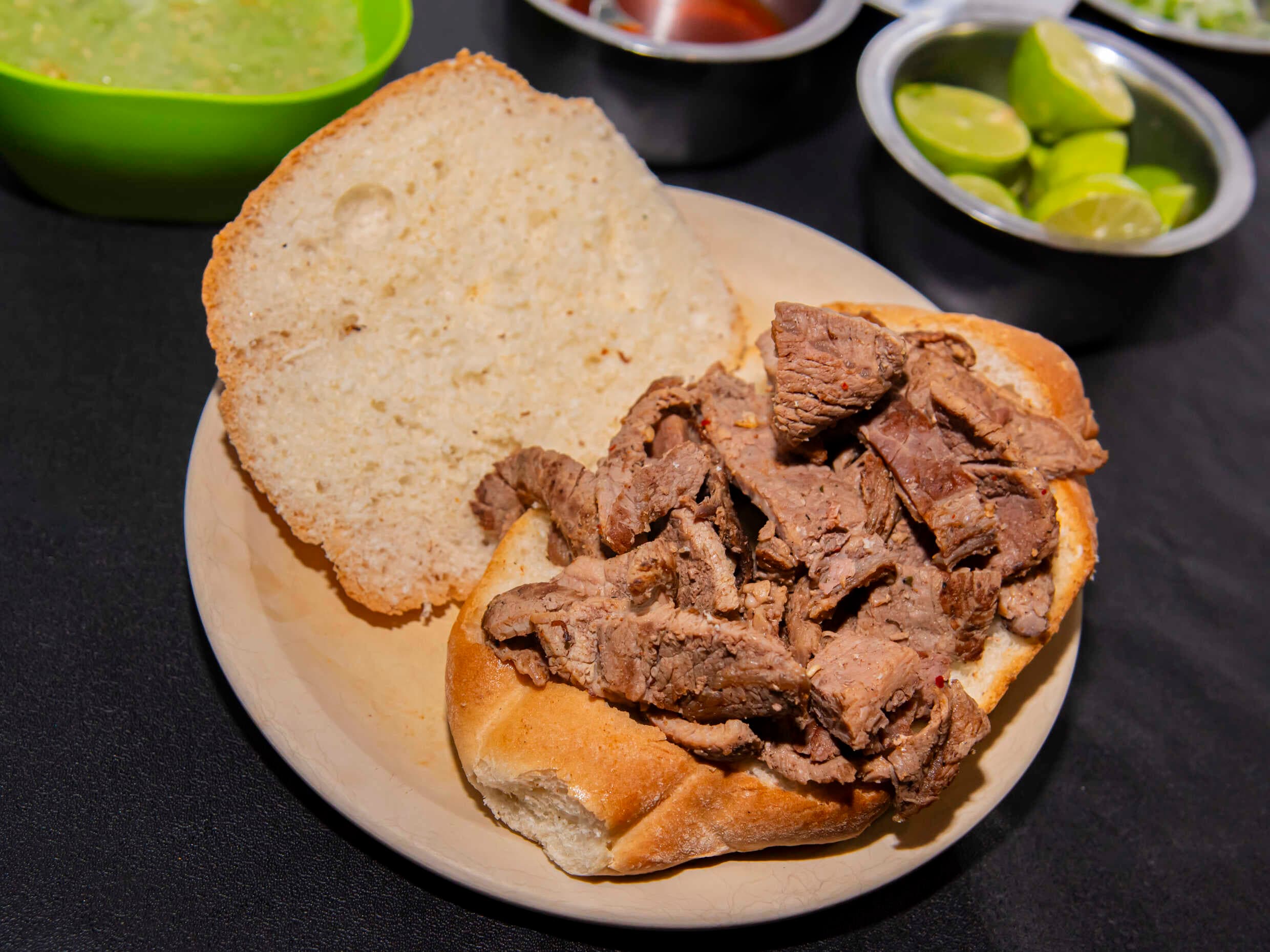 Torta de Arrachera