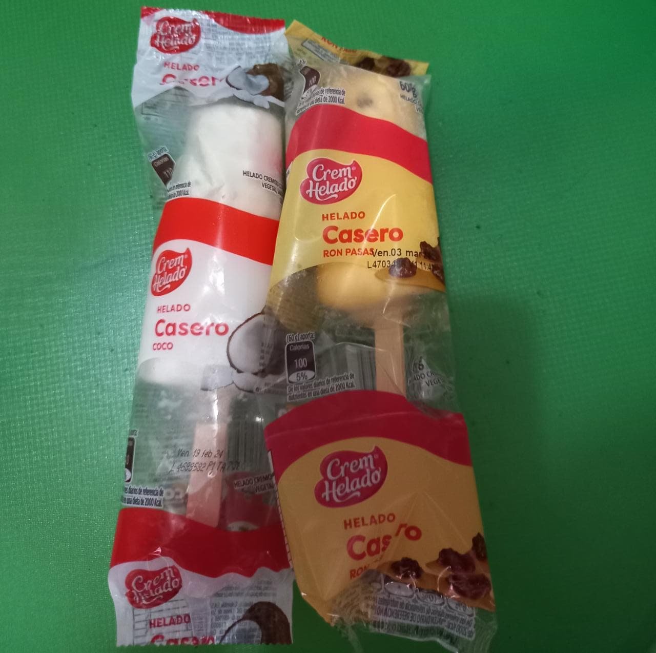 Helado Casero de Coco