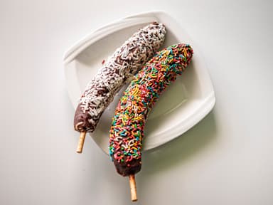 Chocobana con chispitas de colores