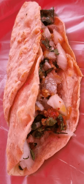 Quesadilla de Maíz de Bistec con Chorizo