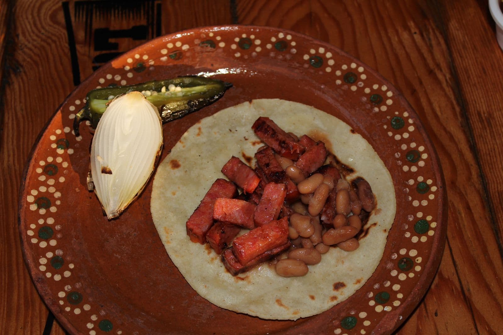 Taco chorizo