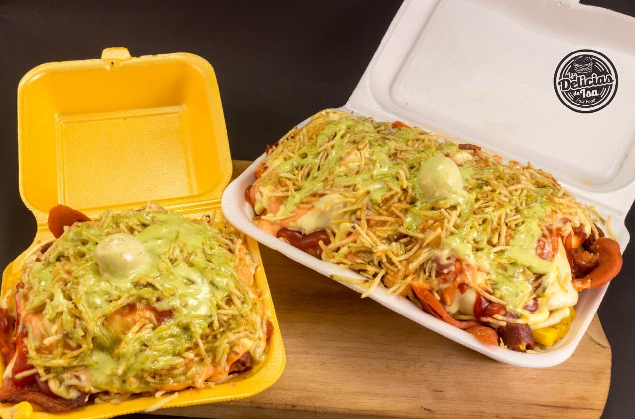 Salchipapa para 4 personas