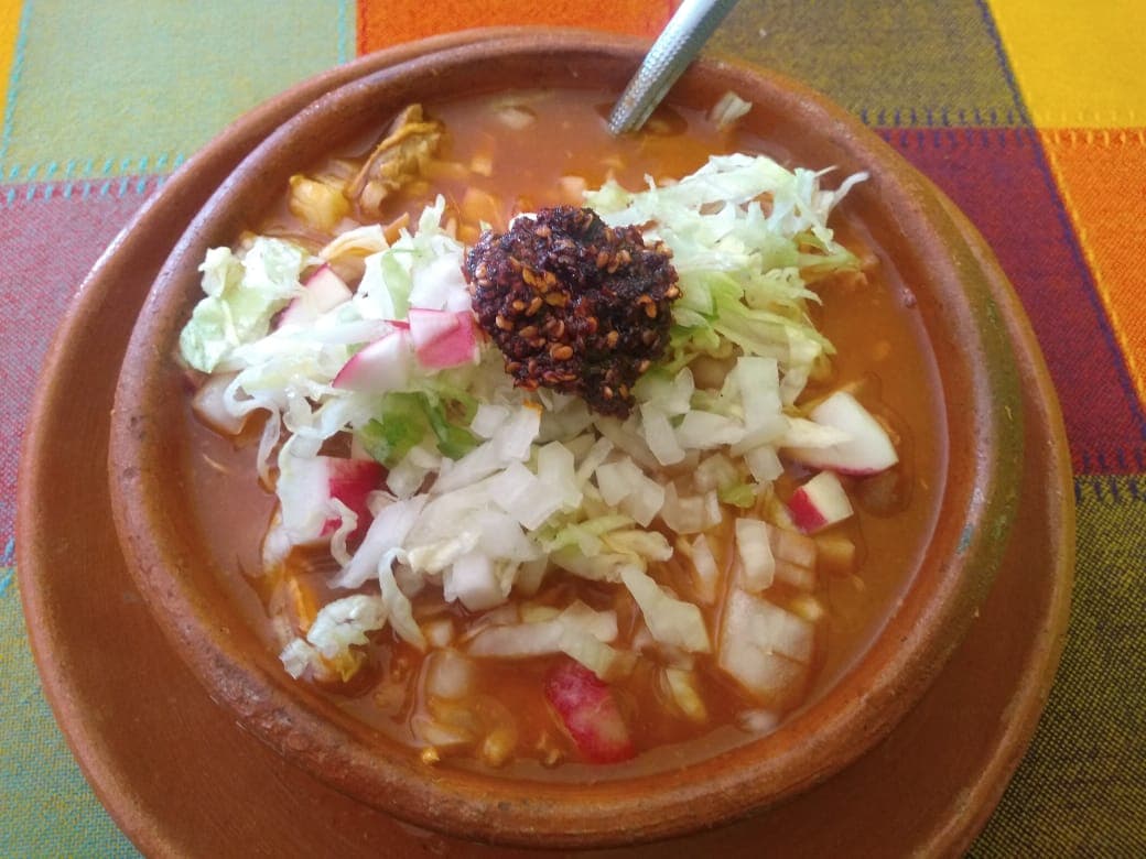 Pozole Rojo Grande de Pollo 1 l