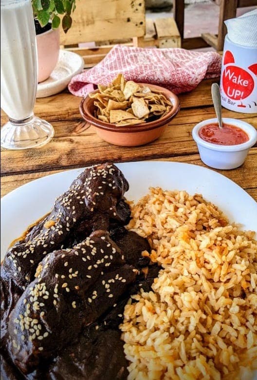 Pollo en Mole Almendrado