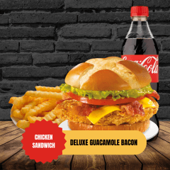Combo Chicken Sándwich Deluxe Guacamole Bacon