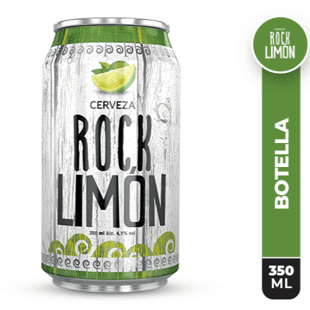 Cerveza Nacional Rock Ice Limón Lata 350 ml