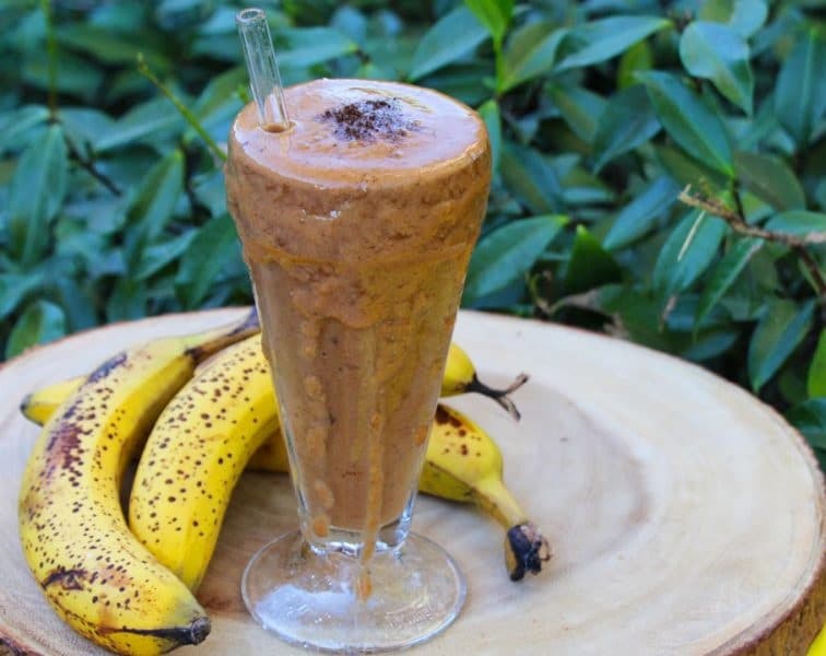Malteada de choco-banana