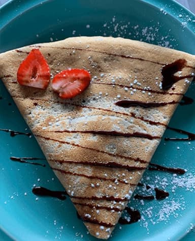 Crepa de Hersheys y Fresa