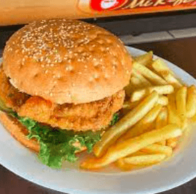 Hamburguesa de Pechuga de Pollo Crispy