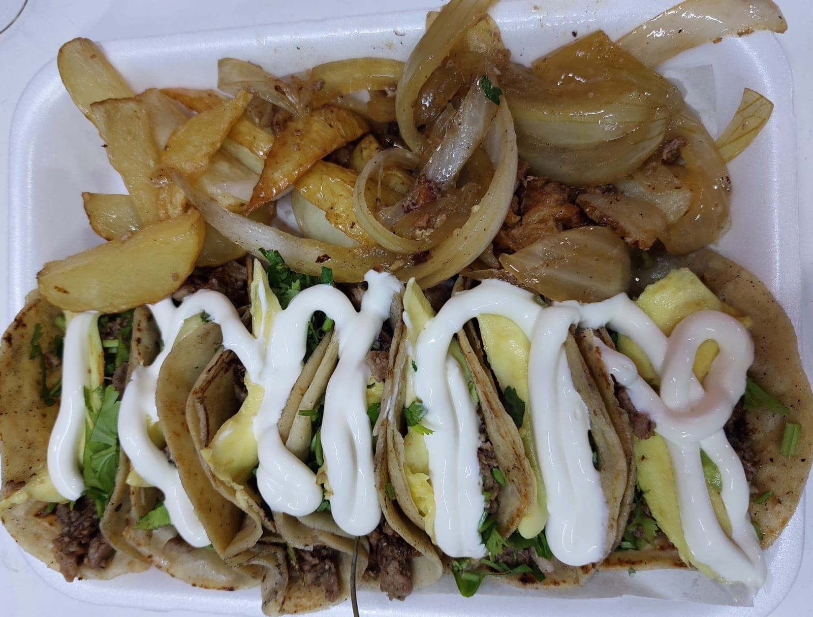 Taco de Harina con Cecina
