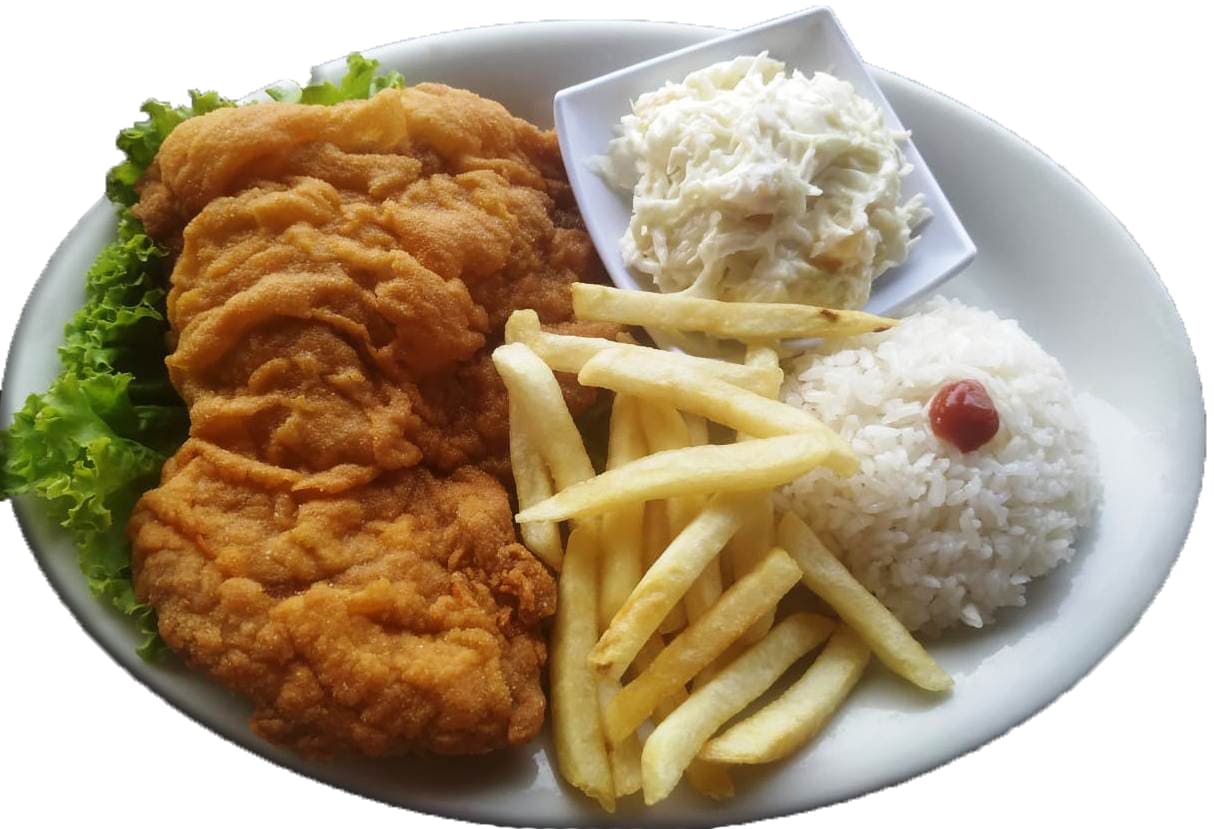 Chuleta de Cerdo + Arroz + Papas + Ensalada