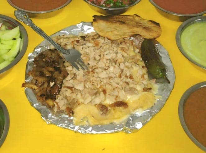 Papa Asada con Puerco
