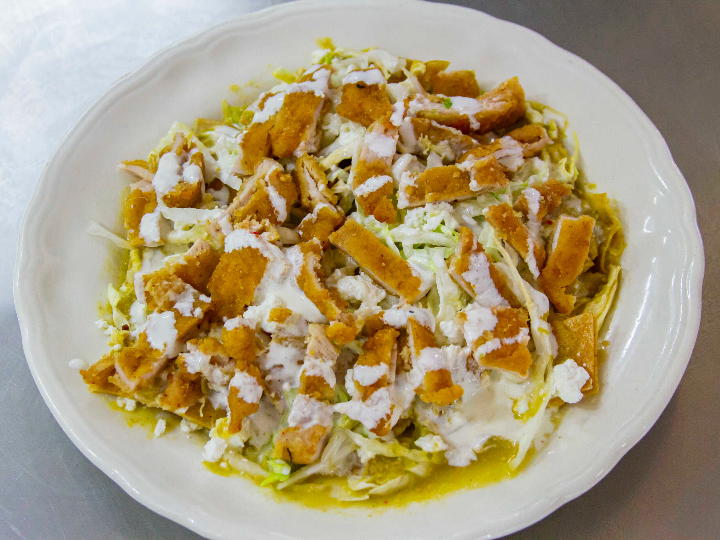 Chilaquiles con Milanesa